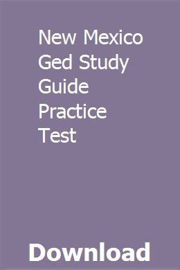 new mexico ged study guide